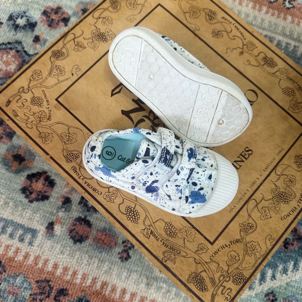 Cat & Jack Toddler Parker Sneaker Blue Size Stylish Kids Sneakers - Blue White - Picture 5 of 13